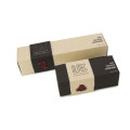 Lujo dos capas ordenadas artesanales chocolate caja de papel de regalo